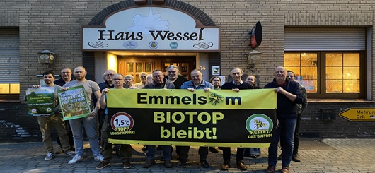 Initiative verstärkt Protest für den Erhalt des Biotops Emmelsum