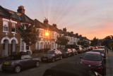Typisch britische Häuserzeile